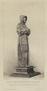 Houten beeld van St. Franciscus van Assisi door Alonzo Cano door Eugène Gaujean