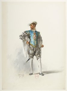 Btv1b84558104 16 - Saint-Saëns - Henry VIII - Maquettes de costumes - Lacoste - 16e Kostuum door Eugene Lacoste