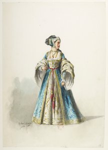 Btv1b84558104 18 - Saint-Saëns - Henry VIII - Maquettes de costumes - Lacoste - 18e Kostuum door Eugene Lacoste