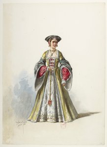 Btv1b84558104 20 - Saint-Saëns - Henry VIII - Maquettes de costumes - Lacoste - 20e Kostuum door Eugene Lacoste