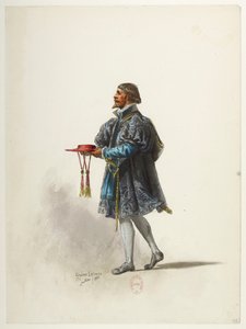 Btv1b84558104 34 - Saint-Saëns - Henry VIII - Maquettes de costumes - Lacoste - 34. Kostuum door Eugene Lacoste