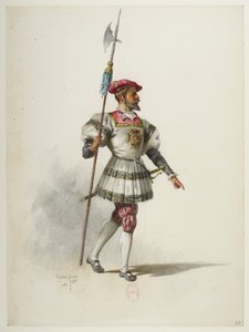 Btv1b84558104 37 - Saint-Saëns - Henry VIII - Maquettes de costumes - Lacoste - 37. Kostuum door Eugene Lacoste
