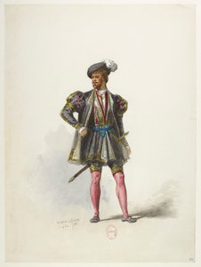 Btv1b84558104 68 - Saint-Saëns - Henry VIII - Maquettes de costumes - Lacoste - 66e Kostuum door Eugene Lacoste