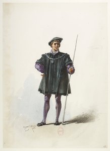 Btv1b84558104 70 - Saint-Saëns - Henry VIII - Maquettes de costumes - Lacoste - 68e Kostuum door Eugene Lacoste