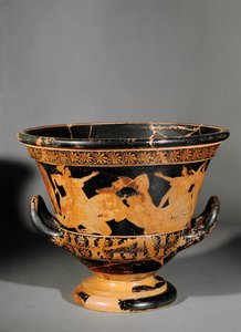 Roodgevormde Attische krater, genaamd krater van Antaios ...