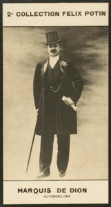 Albert-Jules-Felix-Philippe Marquis De Dion, Automobilisme door European Photographer