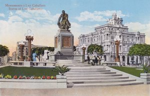 Havana, Cuba: Standbeeld van Luz Caballero door European Photographer