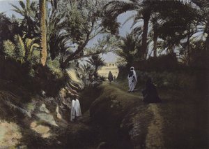 Interieur van de oase