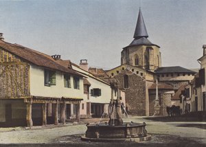 Saint-Savin, het plein