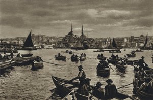 Turkije, Constantinopel, Aan de Gouden Hoorn door European Photographer