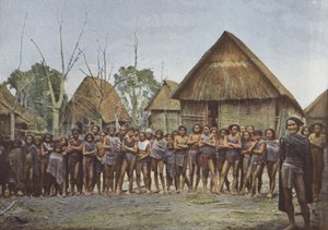 Moi-dorp en inwoners van Kontoai