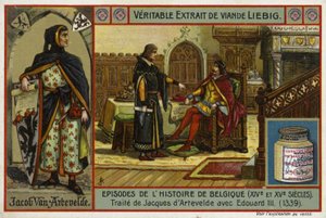 Overeenkomst van een verdrag tussen Jacob van Artevelde van Gent en koning Edward III van Engeland, 1339 door European School