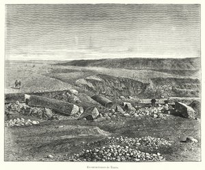 Archeologische opgravingen van de oude Egyptische stad Tanis door European School