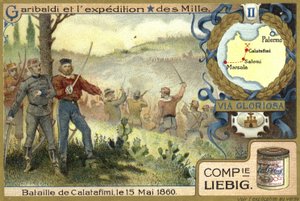 Slag bij Calatafimi, Sicilië, 15 mei 1860 door European School