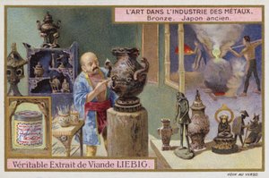 Bronzen, oud Japan door European School