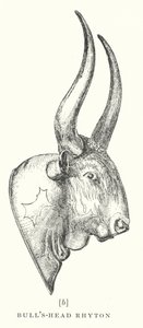 Stierenkop Rhyton (litho) door European School