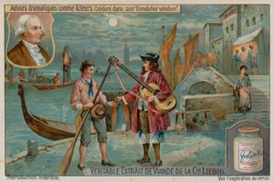Carlo Goldoni in De Venetiaanse Gondelier of de Geliefden Veracht door European School