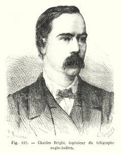 Charles Bright, ingenieur van de Anglo-Indische telegraaf door European School