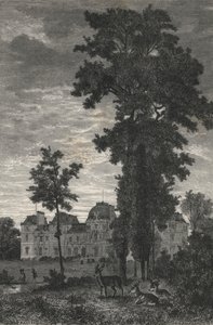 Chateau De MM Pereire in Armainvilliers (gravure)