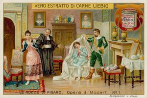 Cherubino, de Graaf, Susannah en Basilio