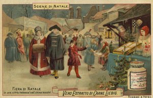 Kerstmarkt in een Duitse stad