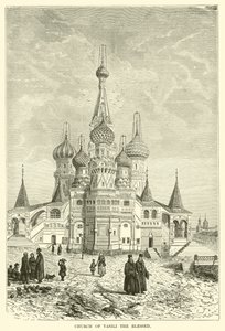 Kerk van Vasili de Gezegende (gravure) door European School