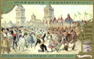 Dansen op een carnaval in Mexico door European School