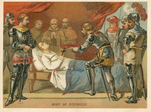 De dood van Bertrand du Guesclin, Franse militaire commandant, 1380 door European School