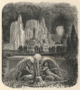 Wateren van Versailles (gravure) door European School