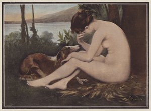 Echo, rouwend om haar afwijzing door Narcissus