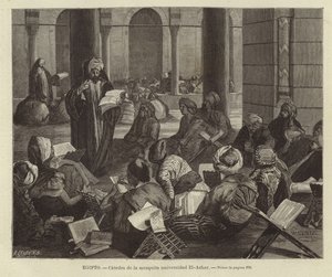 Egypte - Stoel van de moskee van de Al-Azhar Universiteit