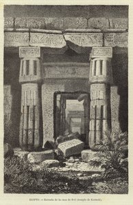 Egypte - Ingang van het huis van Seti door European School