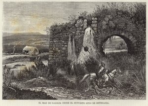 Het Meer van Galilea vanaf de veronderstelde locatie van Bethsaïda