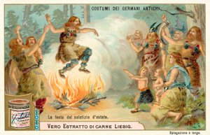 Festival van de zomerzonnewende, oud Duitsland