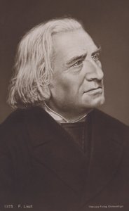 Franz Liszt, Hongaars componist (litho)