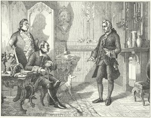 Frederik de Grote van Pruisen met de dichter Christian Furchtegott Gellert door European School