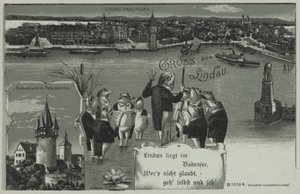 Kikkerconcert in Lindau (litho) door European School