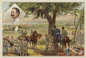 Generaal Toral en de overgave van de Spanjaarden na de Belegering van Santiago de Cuba, Spaans-Amerikaanse Oorlog, 17 juli 1898