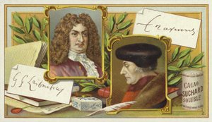 Gottfried Wilhelm Leibniz en Desiderius Erasmus