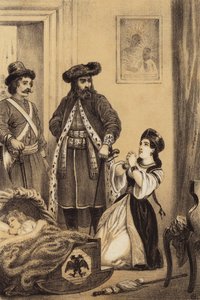 Wachten op de jonge tsaar Ivan VI van Rusland om wakker te worden door European School