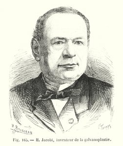 H Jacobi, uitvinder van de galvanoplastiek