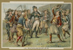Henri de la Rochejacquelein spreekt zijn soldaten toe, Vendee-opstand, Franse Revolutie
