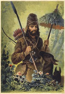 Illustratie voor Robinson Crusoe