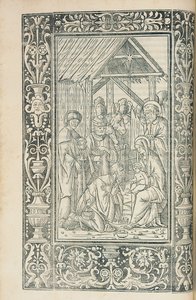 Illustratie uit de Decachordum Christianum door Marcus Vigerius (1446-1516), Fano door European School