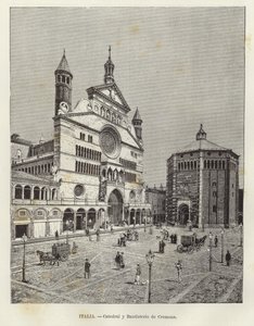 Italië - Kathedraal en doopkapel van Cremona