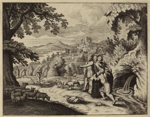 Jakob rolt de steen van de mond van de put om de schapen van Laban te drenken door European School
