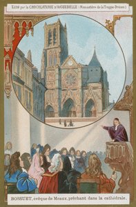 Jacques-Bénigne Bossuet, bisschop van Meaux, preekt in de kathedraal