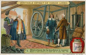James Watts lage druk dubbelwerkende stoommachine, 1784