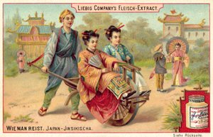Japanse riksja door European School