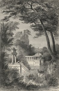 Jardin Chinois Moderne (gravure) door European School